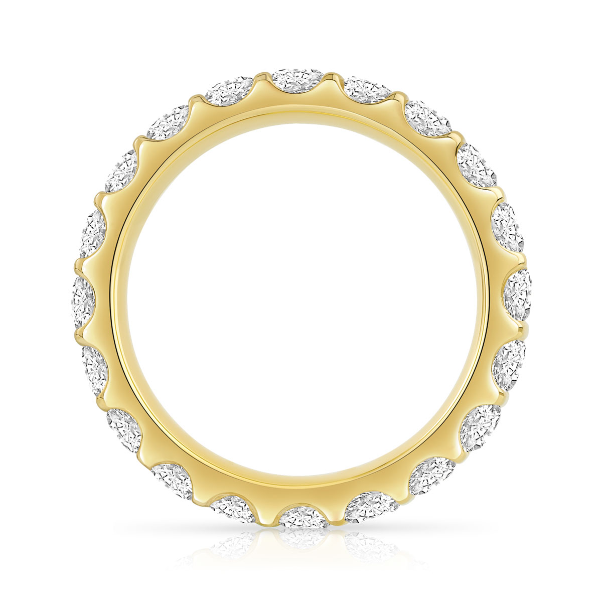 Alliance or 750 jaune diamant H/SI - vue 2