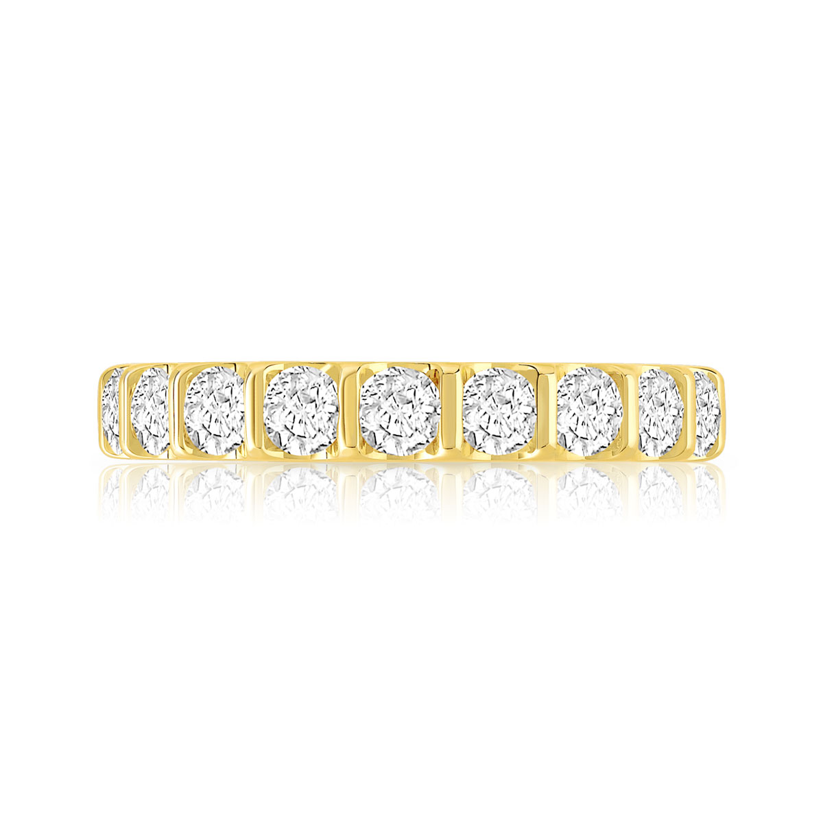 Alliance or 750 jaune diamant H/SI - vue 3