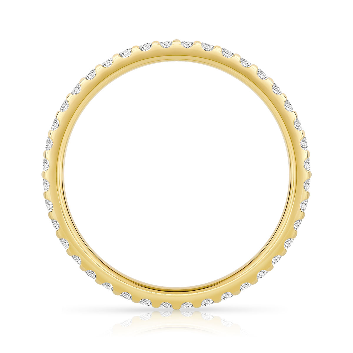 Alliance or 750 jaune diamant H/SI - vue 2