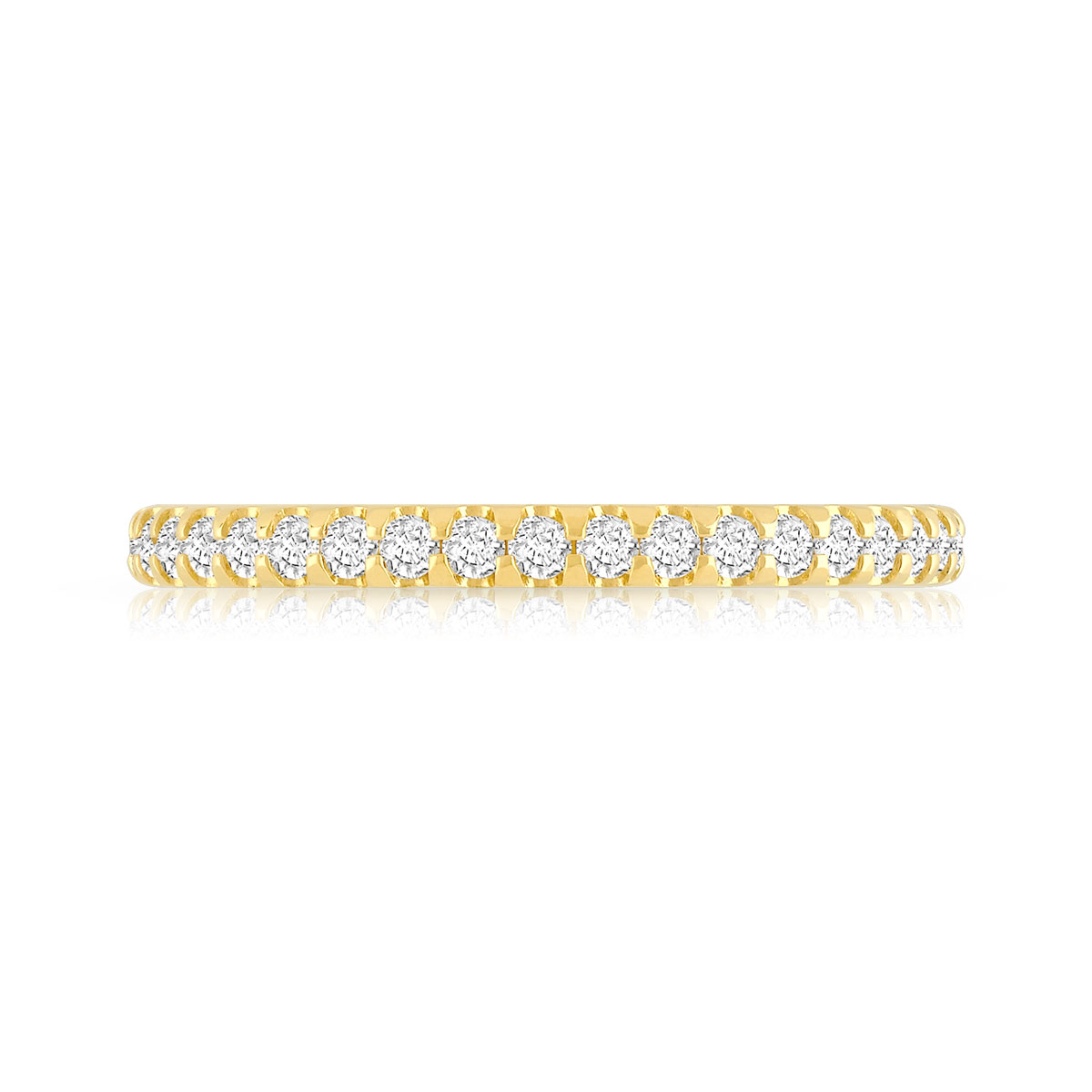 Alliance or 750 jaune diamant H/SI - vue 3