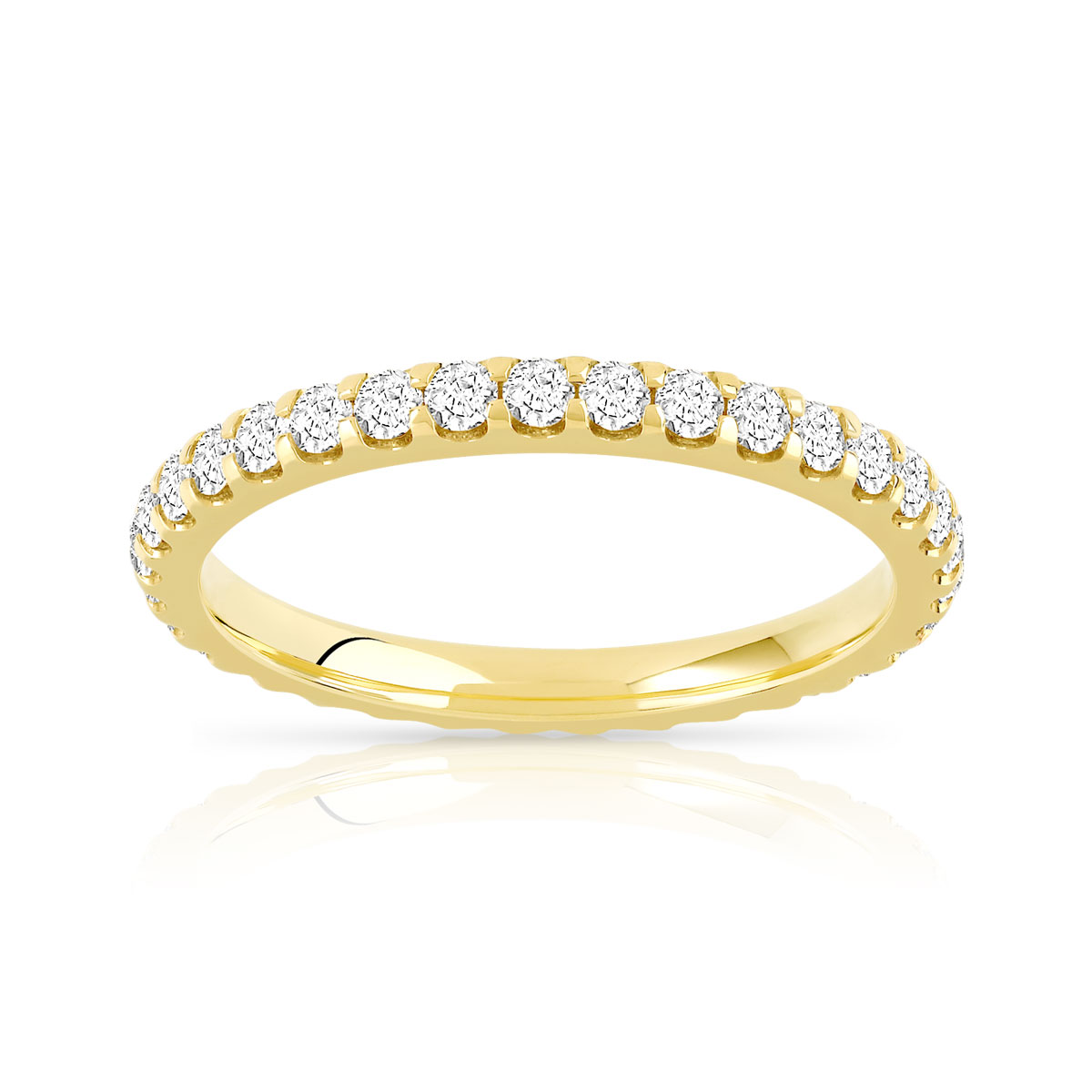 Alliance or 750 jaune diamant H/SI