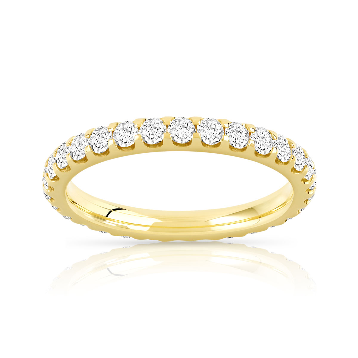 Alliance or 750 jaune diamant H/SI