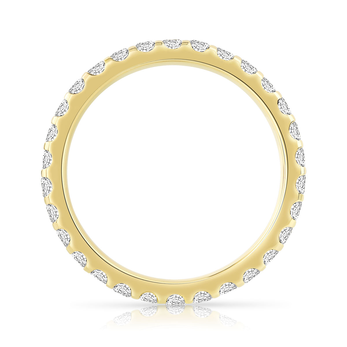 Alliance or 750 jaune diamant H/SI - vue 2
