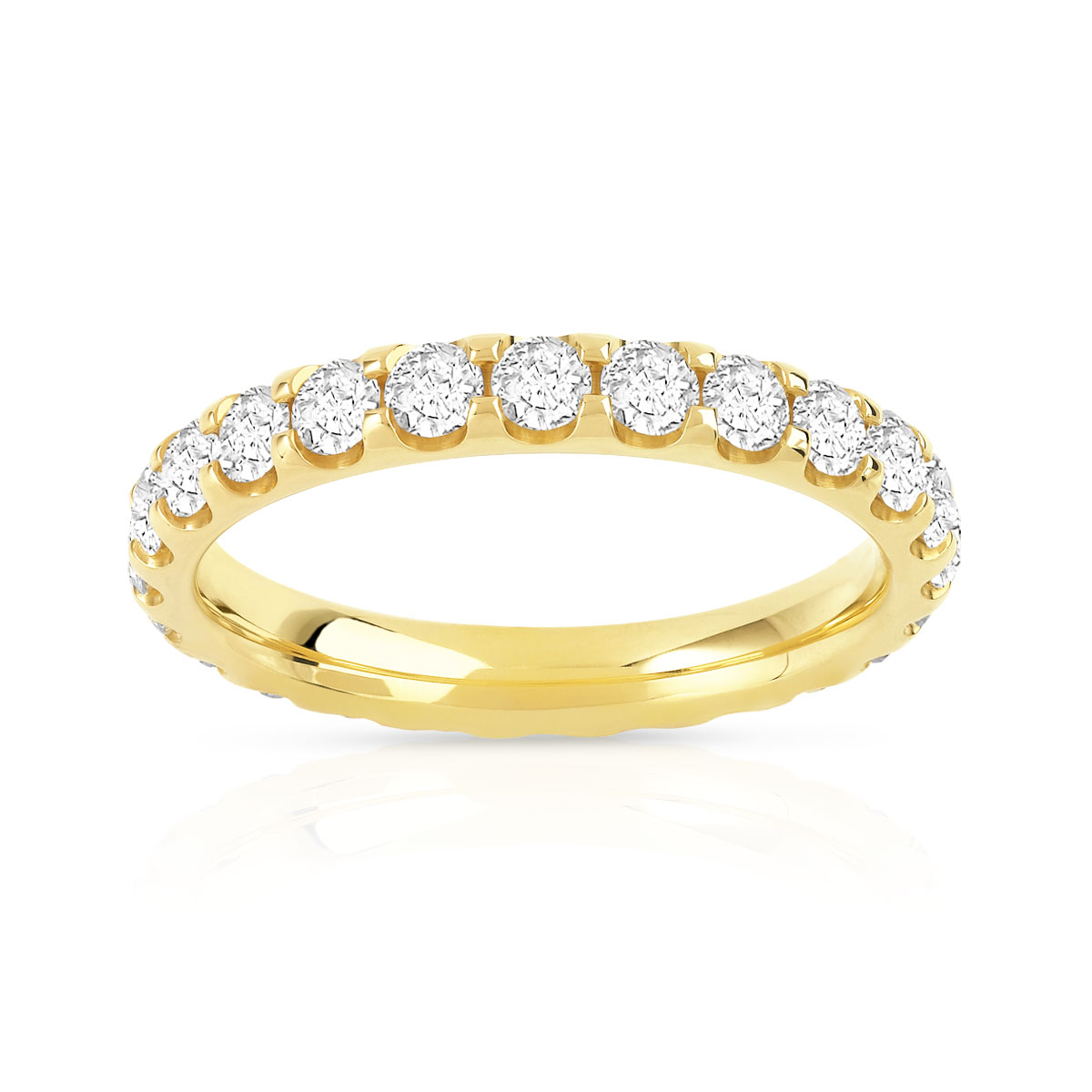 Alliance or 750 jaune diamant H/SI