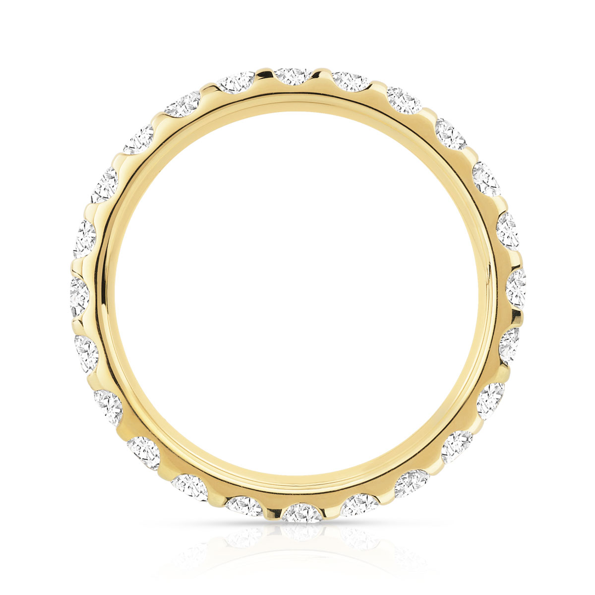 Alliance or 750 jaune diamant H/SI - vue 2