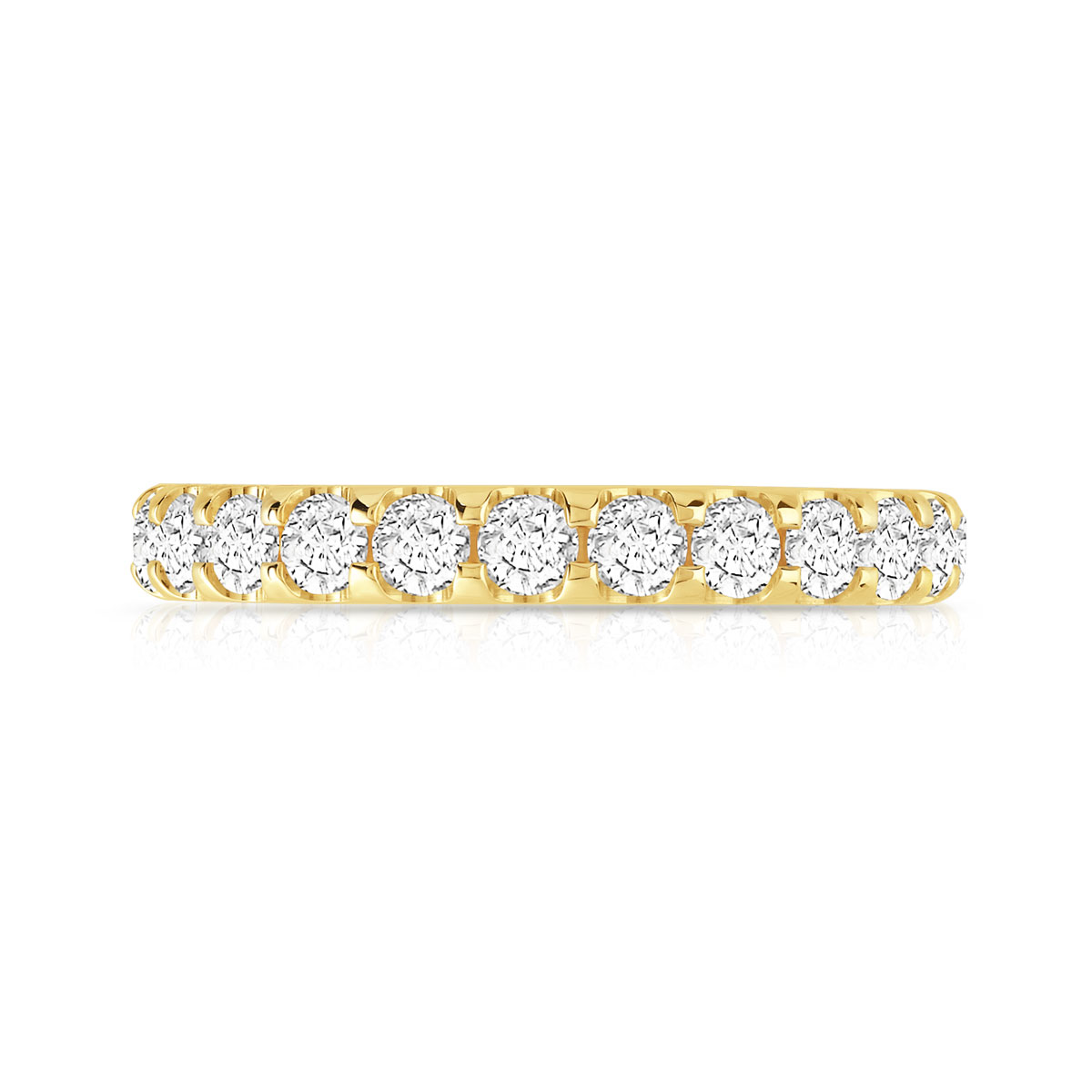 Alliance or 750 jaune diamant H/SI - vue 3