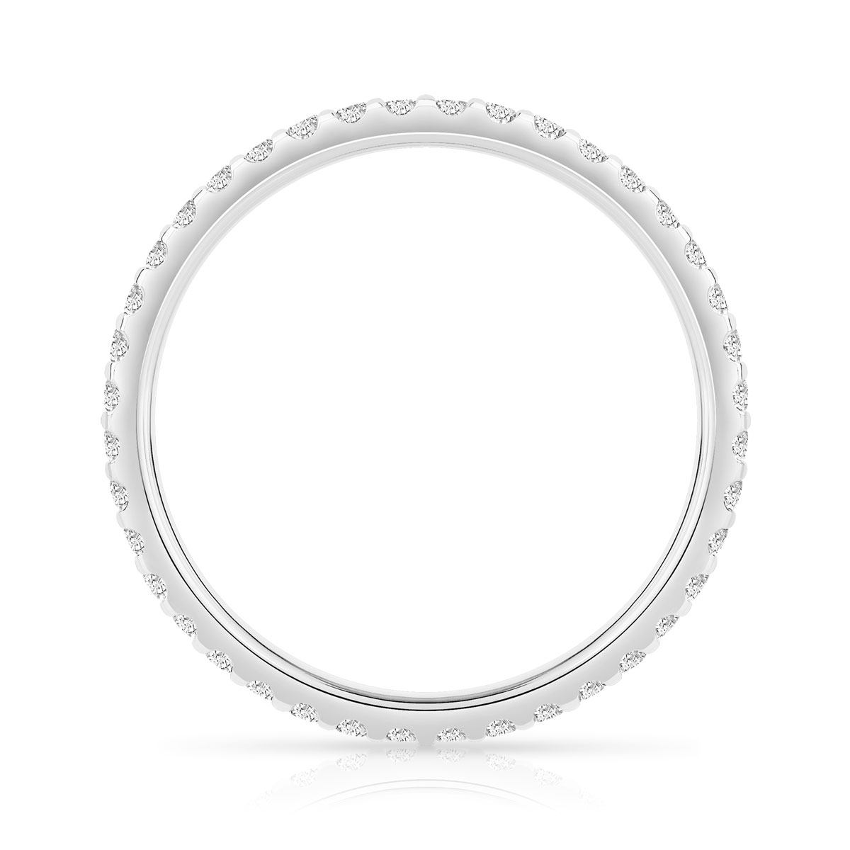 Alliance or 750 blanc diamant H/SI - vue 2