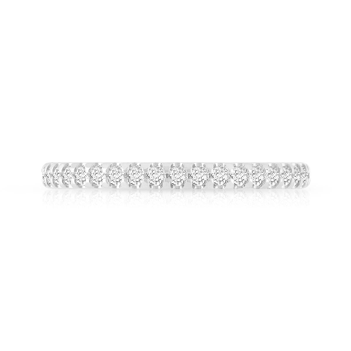 Alliance or 750 blanc diamant H/SI - vue 3