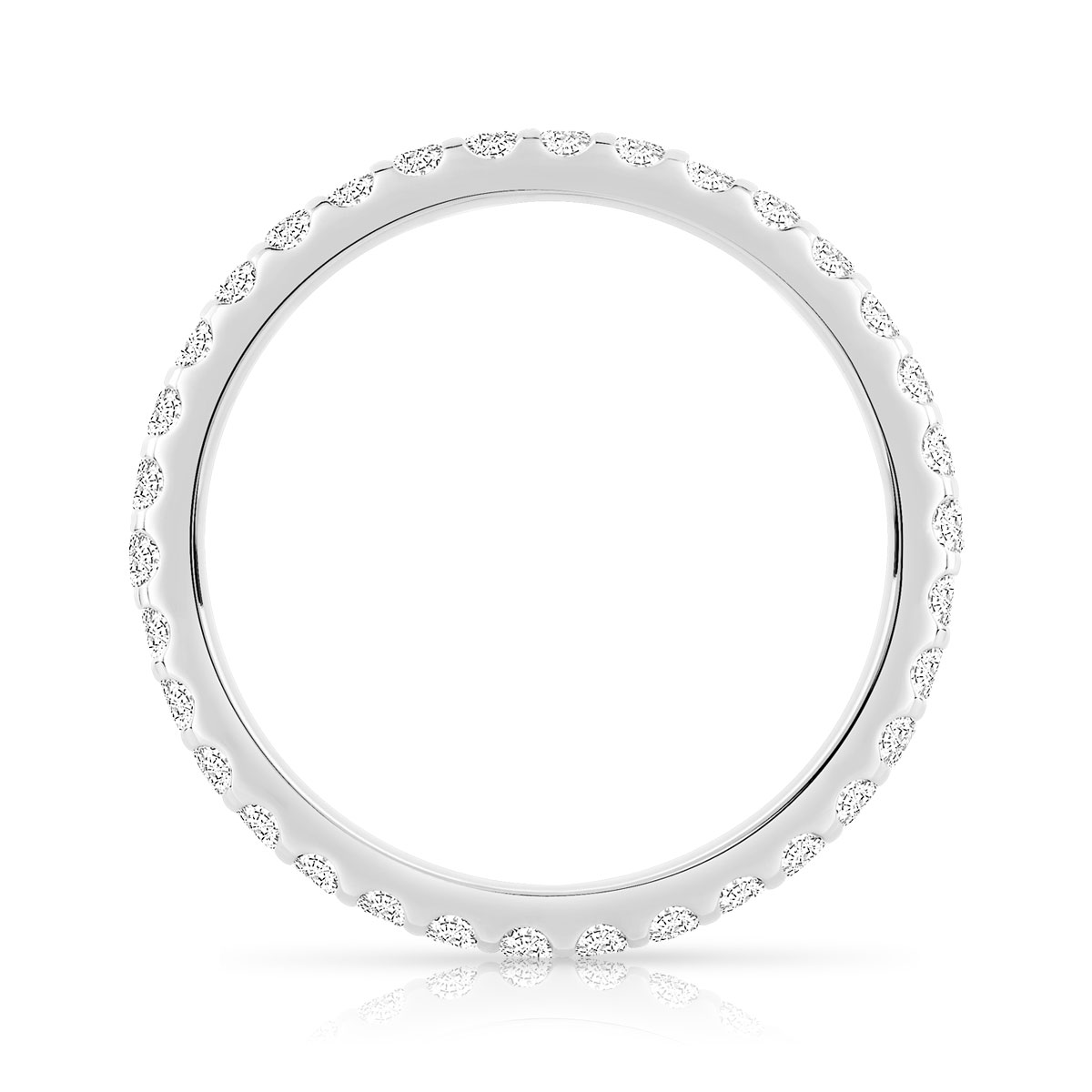 Alliance or 750 blanc diamant H/SI - vue 2