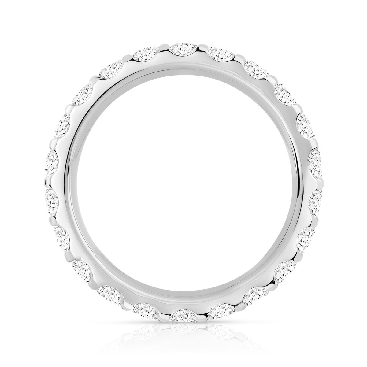 Alliance or 750 blanc diamant H/SI - vue 2
