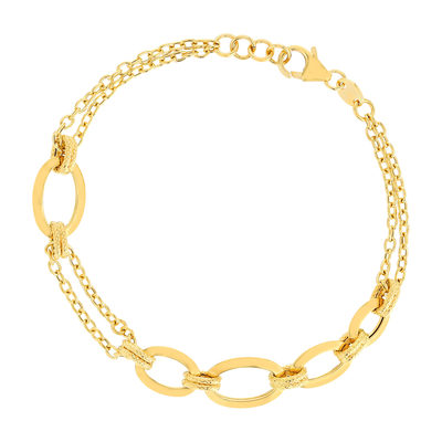 Bracelet jonc 18 carats TISSAGE or jaune 750 /°°