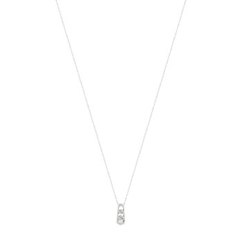 925 silver zirconia chain necklace 45 cm