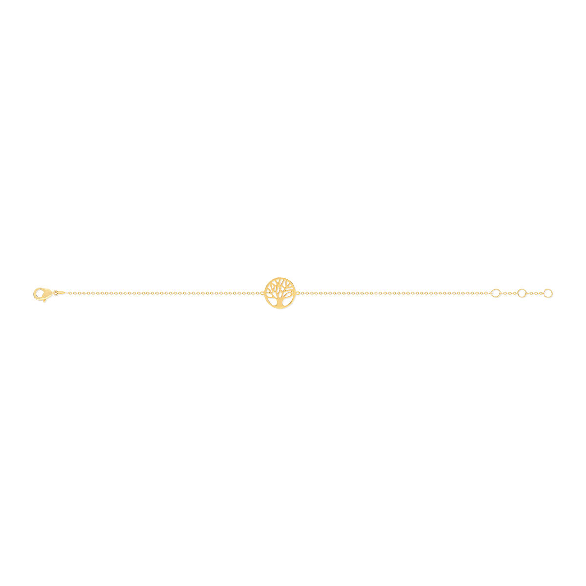 Bracelet plaqué or arbre de vie 19 cm - vue 2