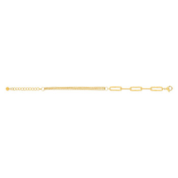 Bracelet acier jaune 22 cm