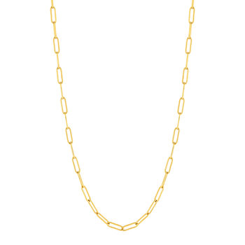 Collier acier jaune 50 cm