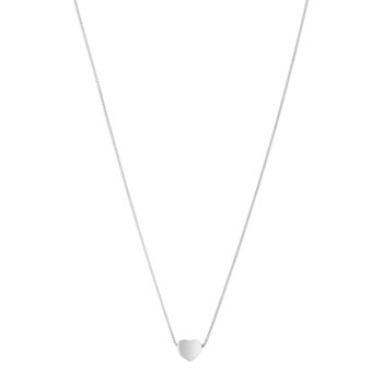 Collier acier coeur 45 cm