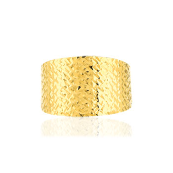 Bague or jaune 375