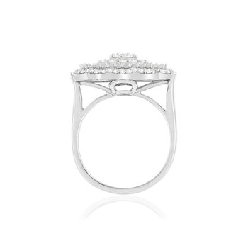 Bague or blanc 750 diamants