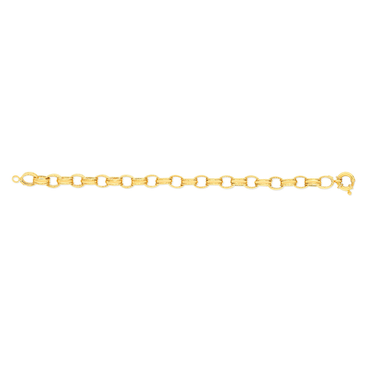 Bracelet or jaune 750 19 cm - vue 2