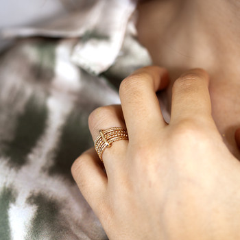 Bague semainier plaqué or