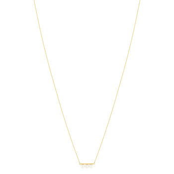Collier or jaune 375 perles de culture de chine 42 cm