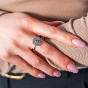 Bague argent 925 marcassites