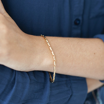 Bracelet plaqué or 18 cm