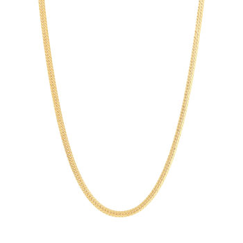 Collier plaqué or maille anglaise 45 cm