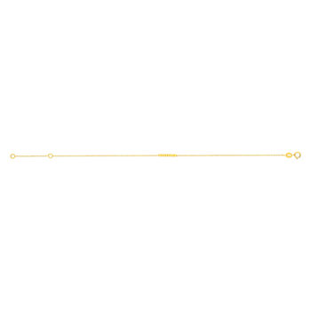 Bracelet or 375 jaune. Motif boules 18.5 cm