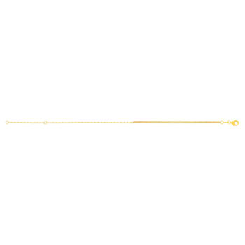 Bracelet or 375 jaune 18 cm