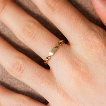 Bague or 375 jaune