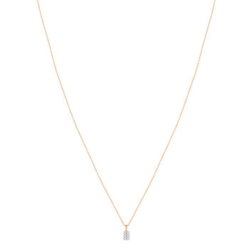 Collier or 375 rose diamants 45 cm