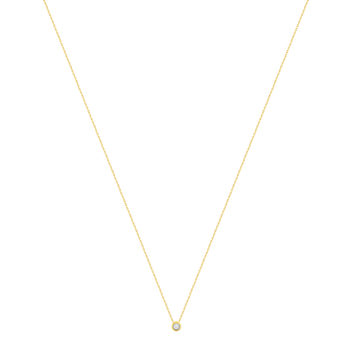 Collier or 375 2 tons diamants, 45 cm