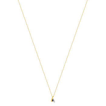 Collier or 375 2 tons saphir 45 cm