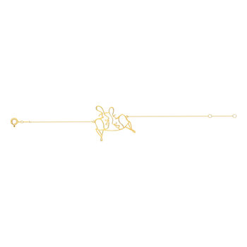 Bracelet or jaune 375 18 cm