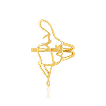 Bague or jaune 375
