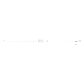 Bracelet argent 925 perle de culture de chine zirconias