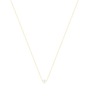 Collier or jaune 375 perle de culture de Chine 41cm