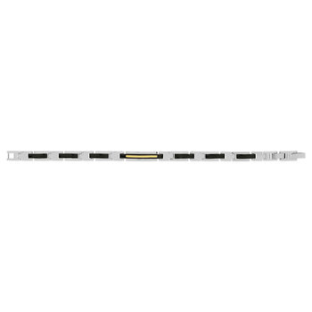 Bracelet acier bicolore noir 21 cm