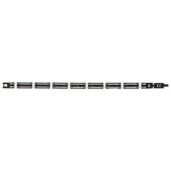 Bracelet acier noir 21 cm