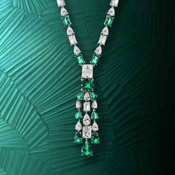 Collier argent 925 zirconias 60 cm