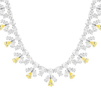 Collier argent 925 zirconias 40 cm