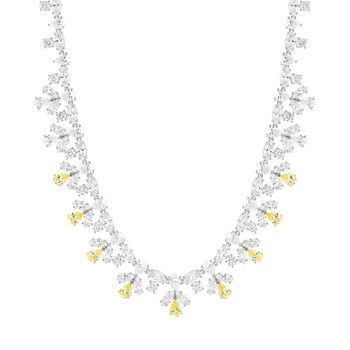 Collier argent 925 zirconias 40 cm