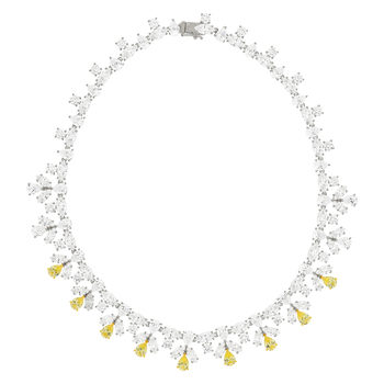 Collier argent 925 zirconias 40 cm