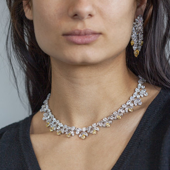 Collier argent 925 zirconias 40 cm