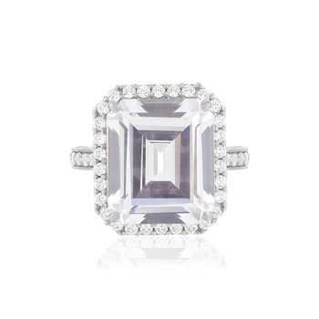Bague argent 925 zirconias