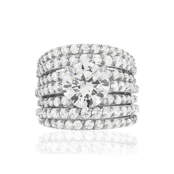 Bague argent 925 zirconias