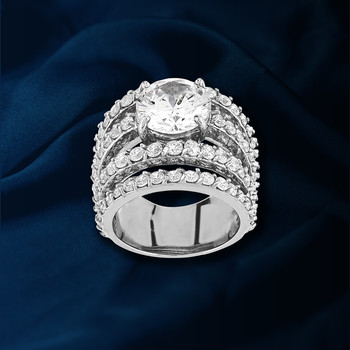 Bague argent 925 zirconias