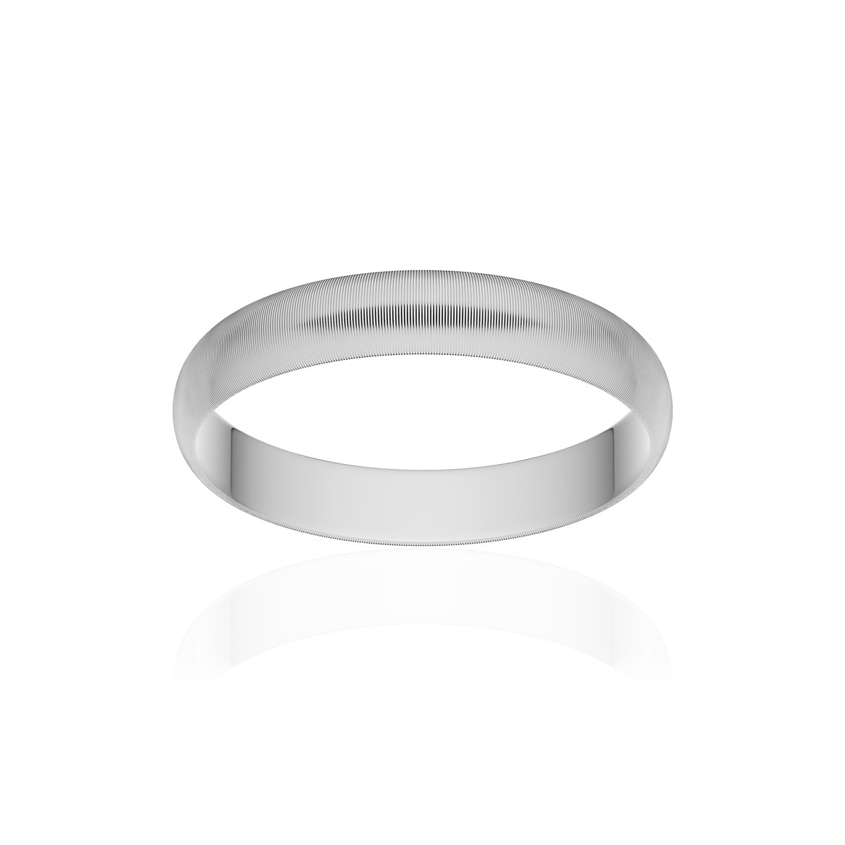 Alliance or 750 blanc mat ruban 3,5mm