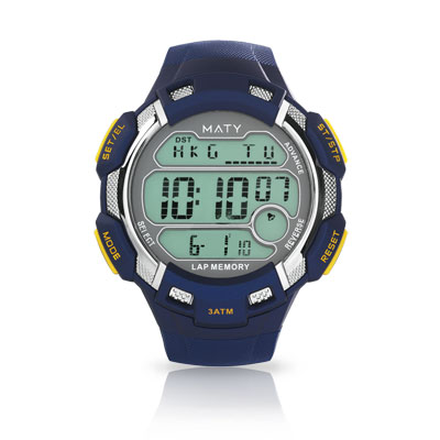 Montre homme affichage numérique bracelet PVC